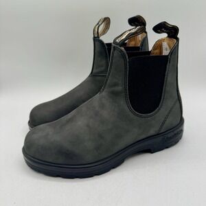 Blundstone 587 Boots Women's Size 8.5 UK 5.5 Rustic Black Leather Extra Footbeds